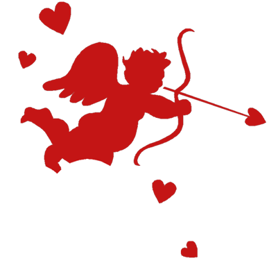 Valentines Day Cupid Clip Art - Cupido Png (388x392)