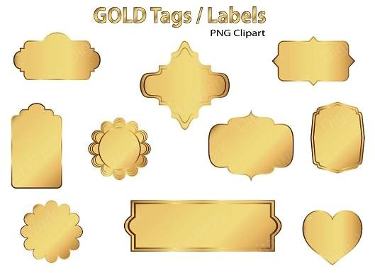 Golden Label Png Pic - Gold Label Png (580x386)