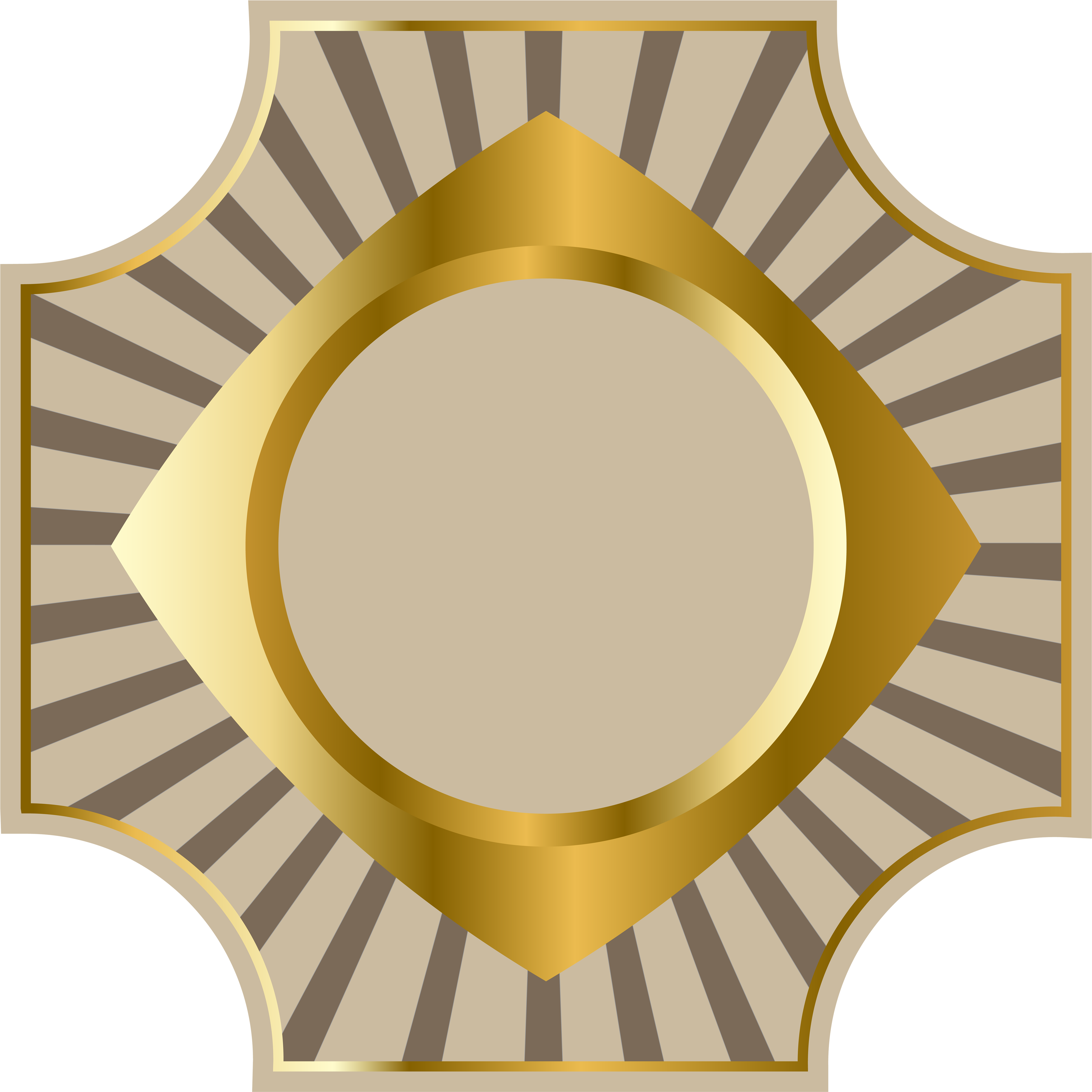 Cream And Gold Luxury Label Png Clipart - Россия И Казахстан (5000x4994)