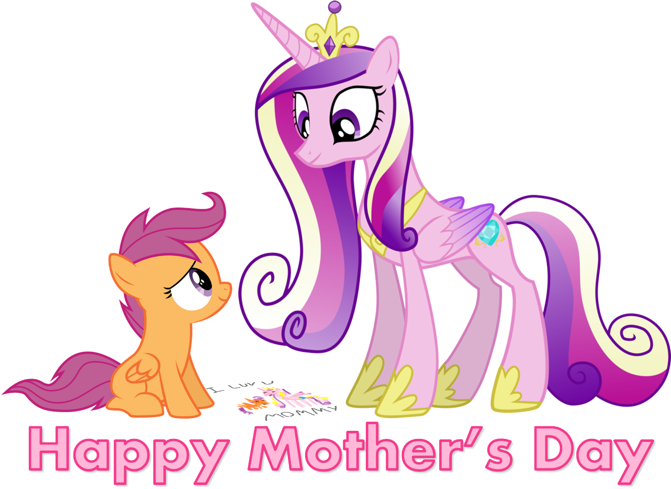 Happy Mother's Day By Bronybyexception Happy Mother's - Princess Cadance (1326x974)