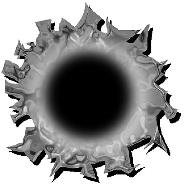 Clipart Bullet Holes Png Download - Bullet Hole Texture Unity (384x400)
