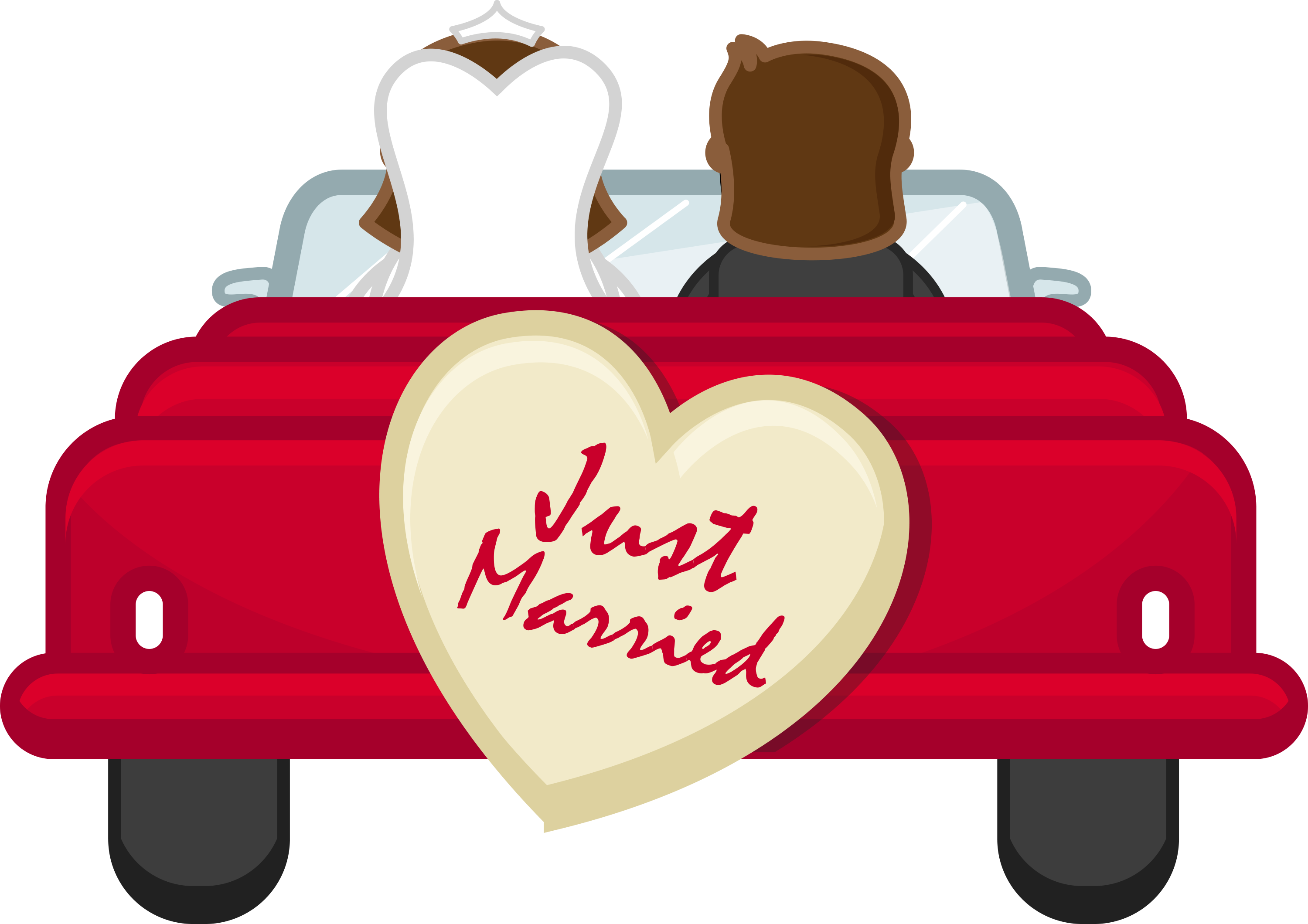 Clipart Happy Mothers Day - Just Married Png (3000x2120)
