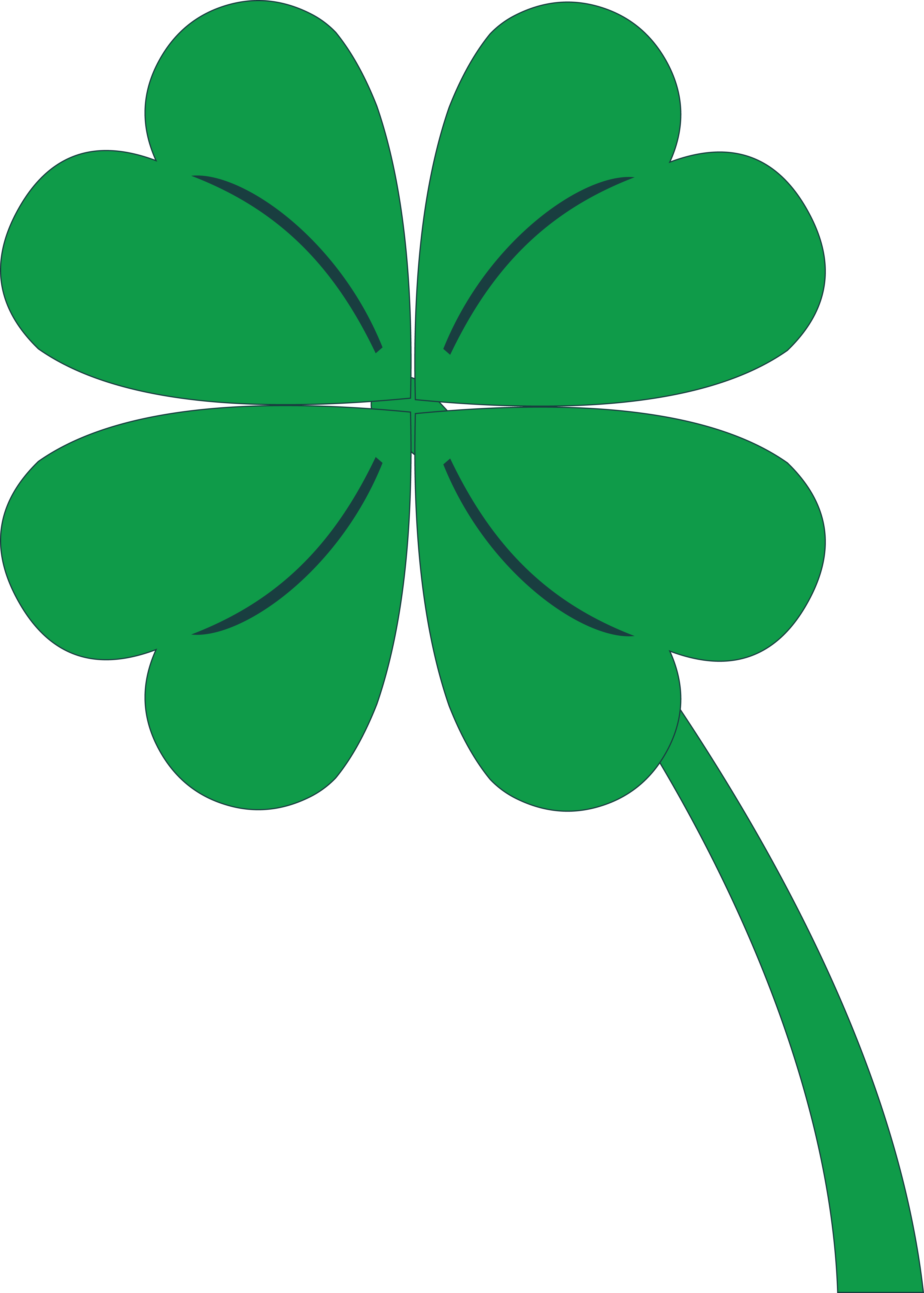 Clipart Of & Of Clip Art Images - Shamrock .png (4000x5596)