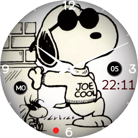Snoopy - Snoopy Watch Face Android Wear (480x480)