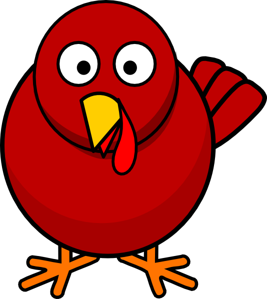 Rump - Clipart - Cartoon Turkey Clip Art (534x598)