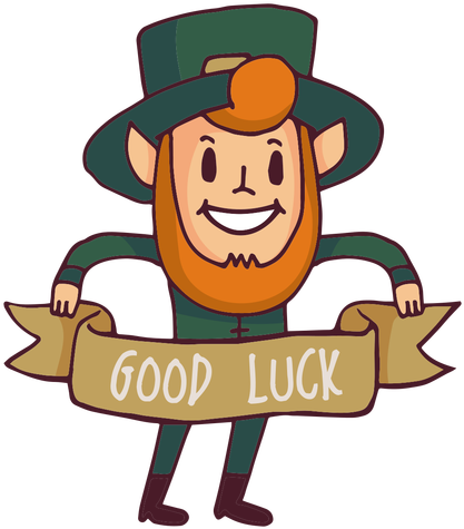 Leprechaun Good Luck Cartoon Transparent Png - Leprechaun Cartoon Flat (512x512)