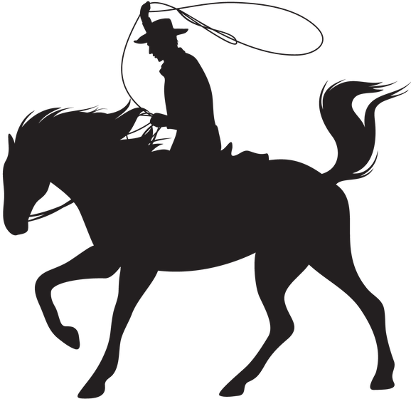 Silhouette Of A Unicorn (600x559)