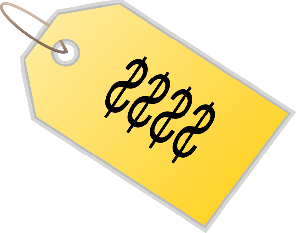Price Tag Clip Art - Calligraphy (600x472)