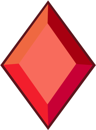 Gems Clipart Red Diamond - Red Diamond Gem Png (400x536)