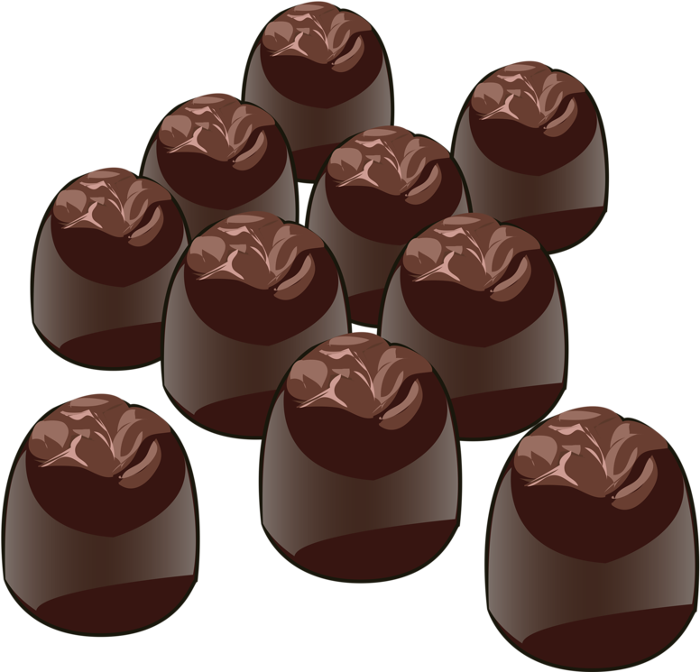 Chocolate Candy Cliparts - Chocolate Candies Clip Art (800x752)