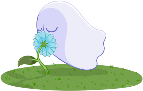 Ooh Could You Draw Napstablook Smelling A Flower Any - Illustration (540x540)