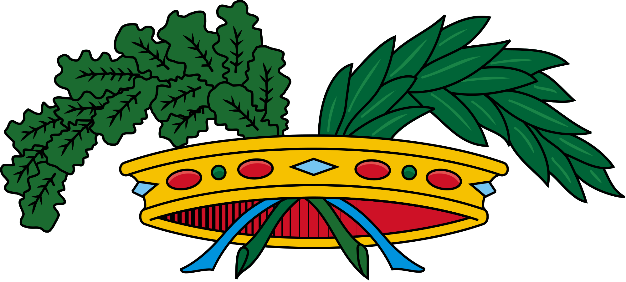 Crown Clipart Italian - Stemma Città Metropolitana Di Bari (2000x902)