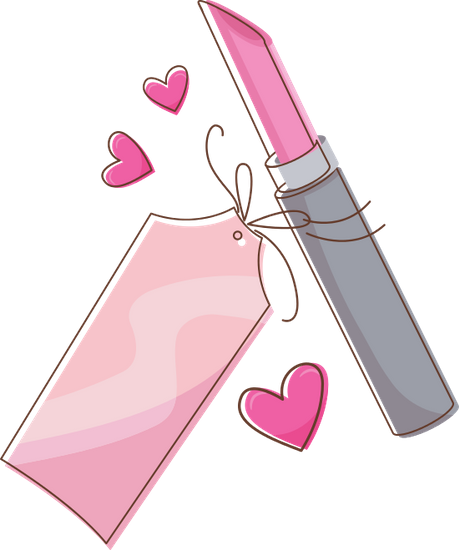 Shopping Price Tag Lipstick Illustration - Cute Price Tag (459x550)