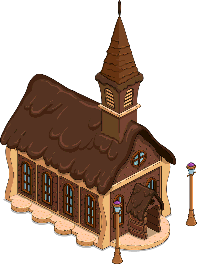 Land Of Chocolate Chapel - Simpson Land Of Chocolat (636x856)