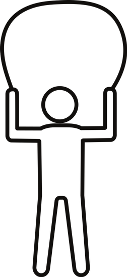 Illustration Of Man With Skipping Rope - Skipping Rope (252x550)