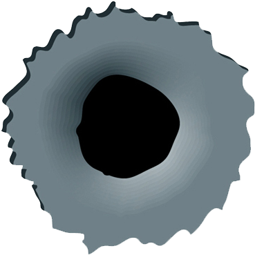 Bullet Shot Hole Png Image - Decal Bullet Hole Png (476x456)