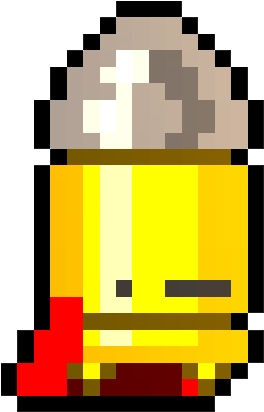 High Resolution Bullet Png Clipart Image - Enter The Gungeon Bullet (435x612)