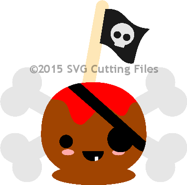 Pirate Candy Apple - Candy Apple (375x371)