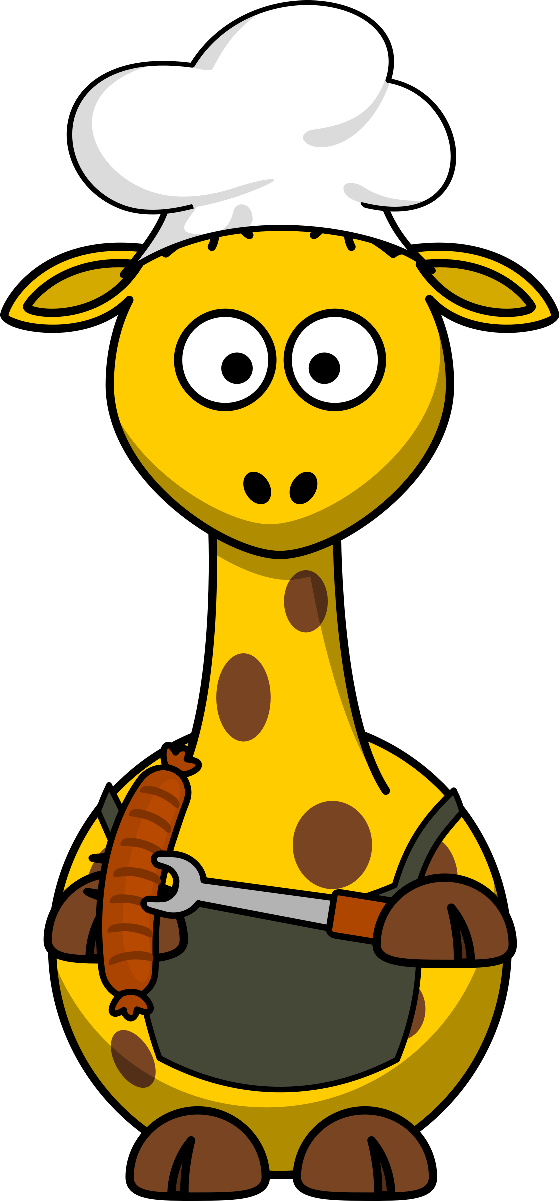 Giraffe Barbecue - Cartoon Giraffe (1120x2400)