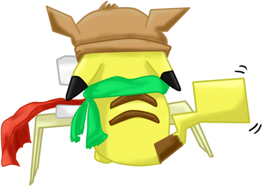 Pikachu Cosiendo By Xalsr27x - Cartoon (932x857)