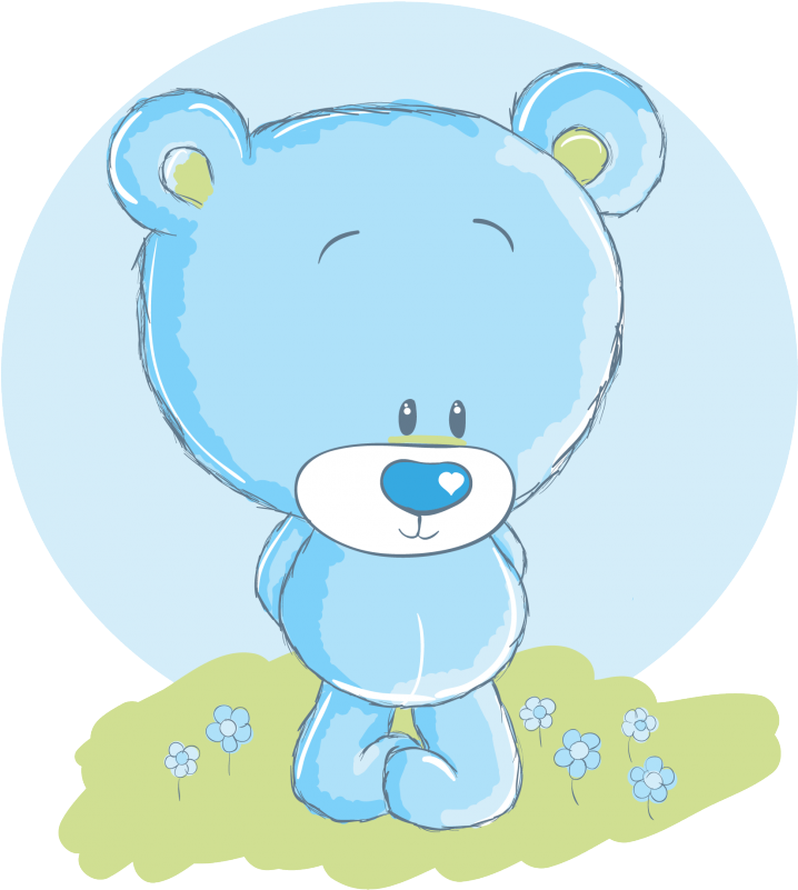 Blue Bear Stickers - Just Woman (800x800)