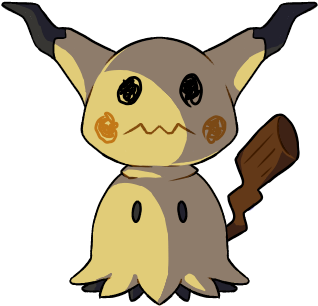 Although I Think Mimikyu Might Be My Favorite Pokemon - Cartoon (400x400)