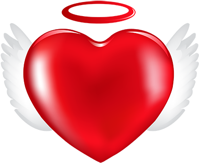 Valentine Day Png Materiale Grafico - Angel And Demon Love (422x435)