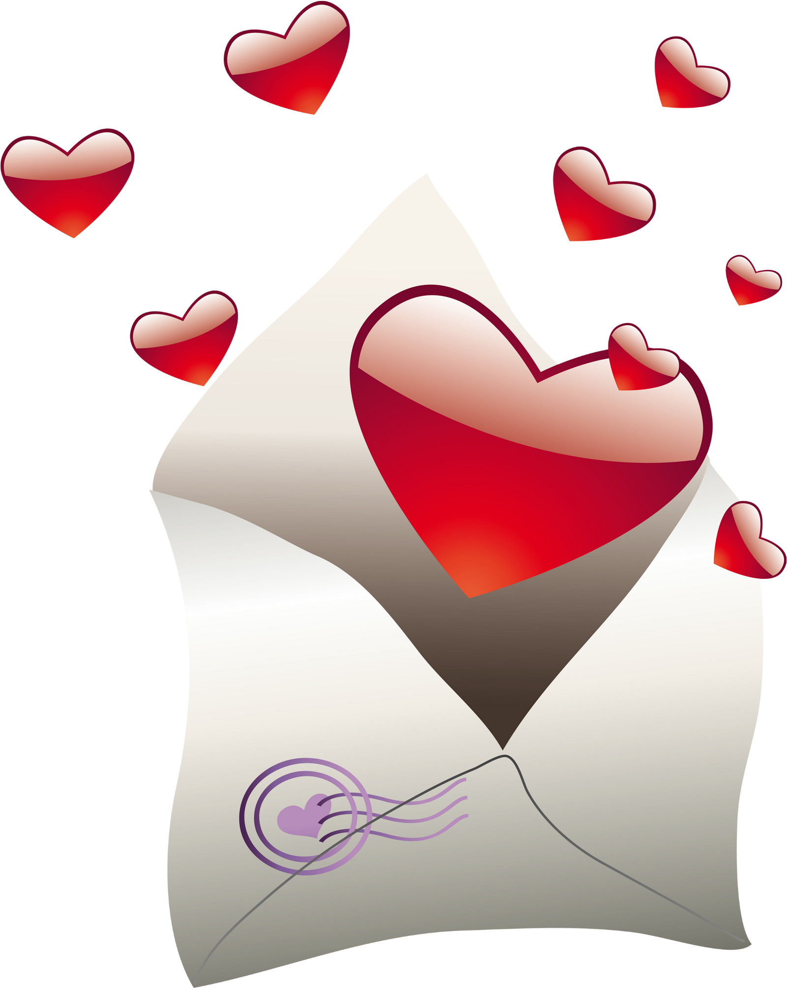 Valentine's Day Clipart Letter - Wünsche Einen Schönen Valentinstag (2129x2341)