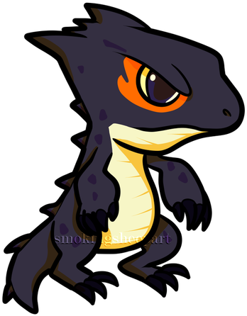 Red Eyed Crocodile Skink (400x500)