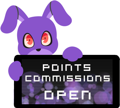 Bonnie Point Commission Open Stamp By Inkcartoon - Five Nights At Freddy's (439x396)