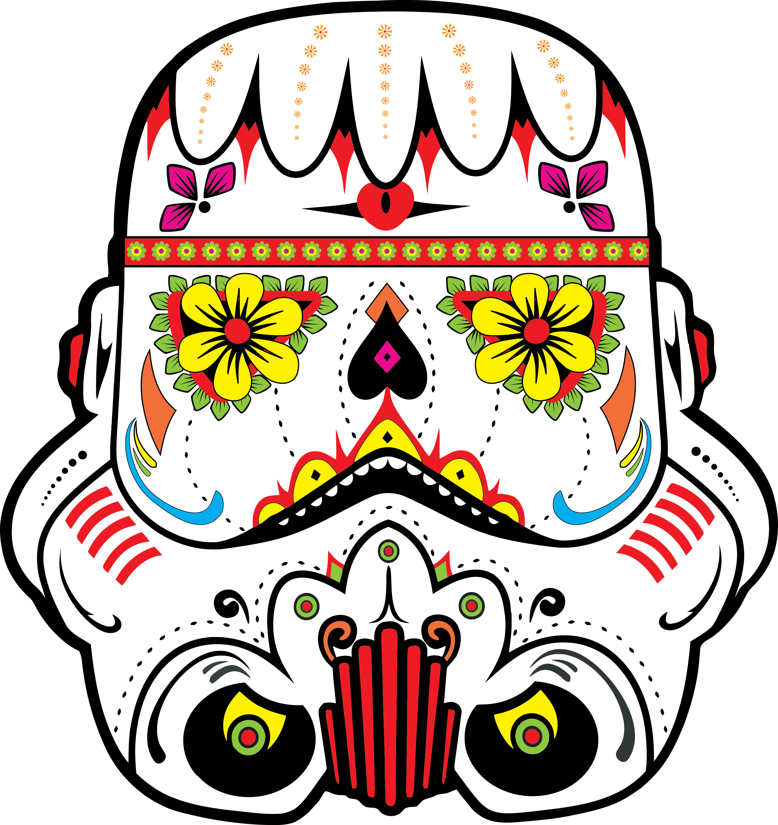 We Can Do Simple Things To Make Different Products - Calaveras De Dia De Muertos De Star Wars (2724x2888)