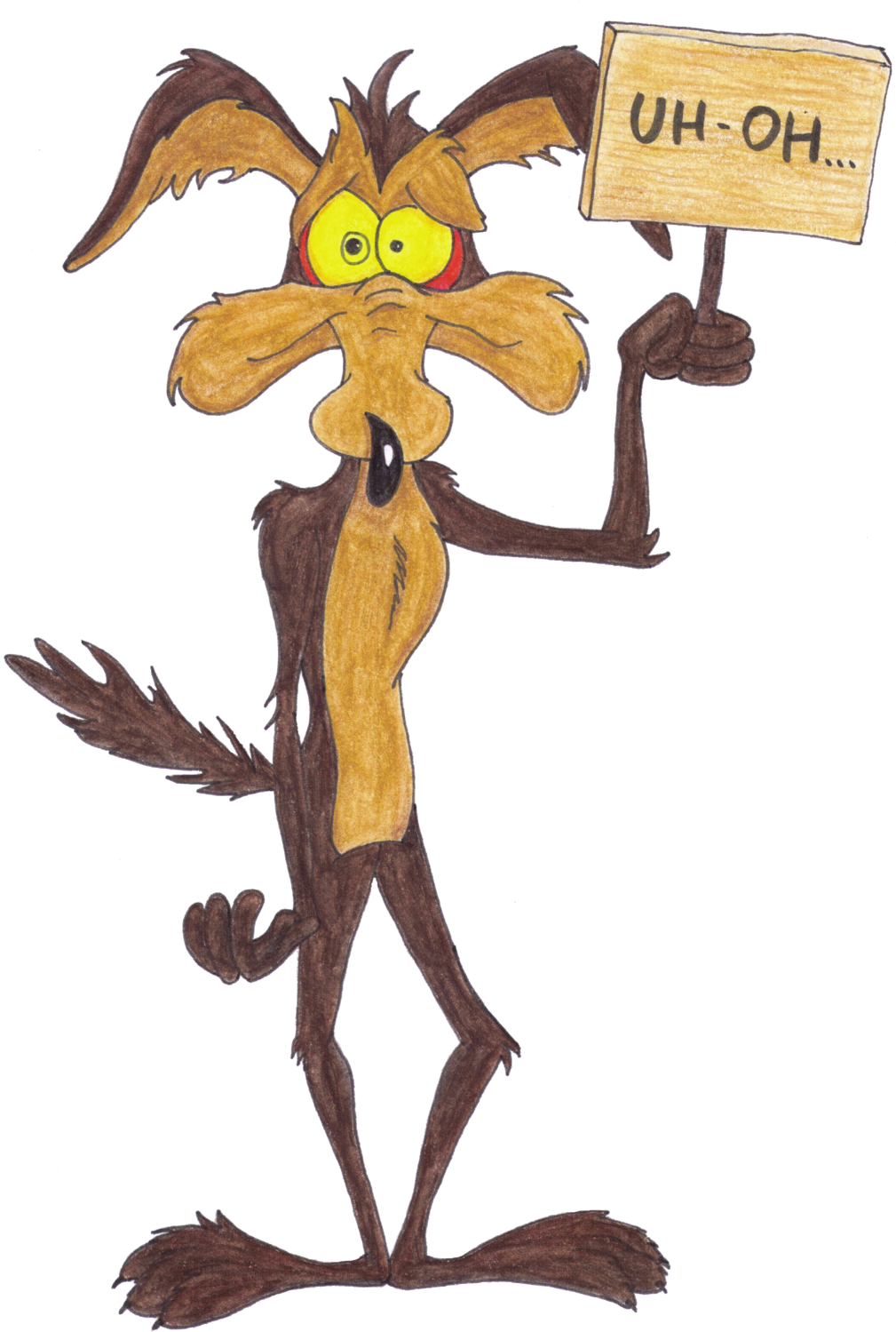 Pretty Much - Wile E Coyote Png (1024x1505)