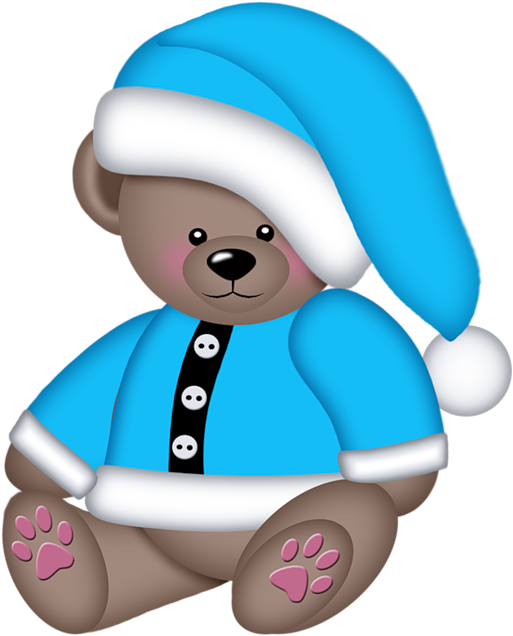 Winter Teddy Bear - Named Amanda (550x800)