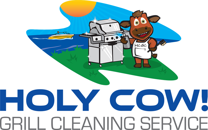 Holy Cow Grill Cleaning - Cow Bbqing Cartoon (800x502)