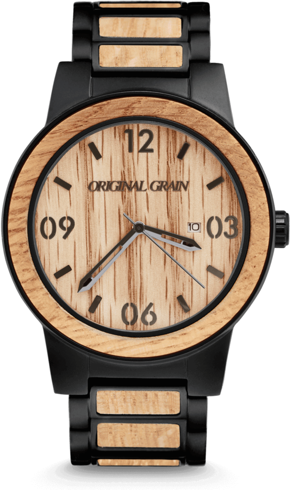 Whiskey Barrel Black 47mm By Original Grain - Jim Beam Original Grain Watch (1024x1024)