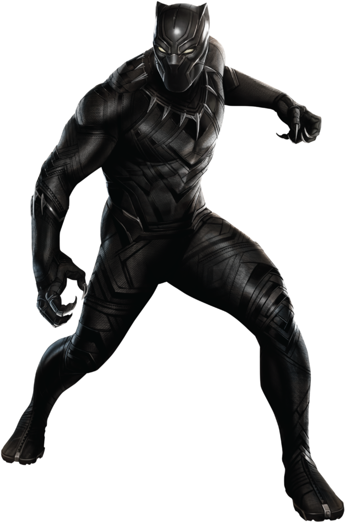 Black Panther By Sidewinder16 - Black Panther Cut Out (731x1094)
