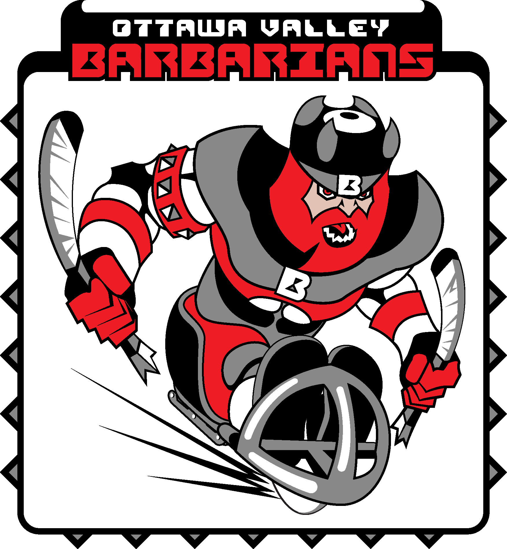 Ottawa Valley Barbarians Logo Vector Illustration / - Ottawa Sports Teams (1752x1898)