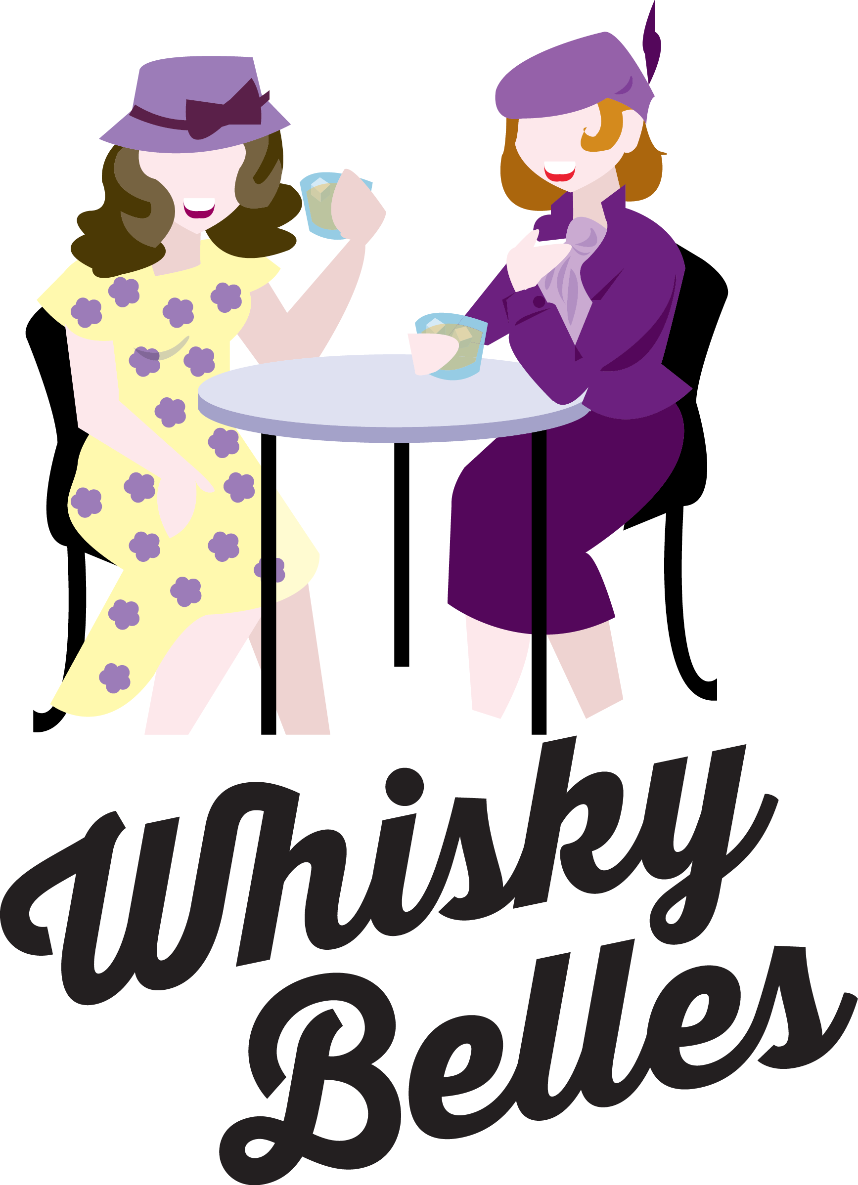 Whisky Belles Logo - Kind Greeting Cards (1735x2398)