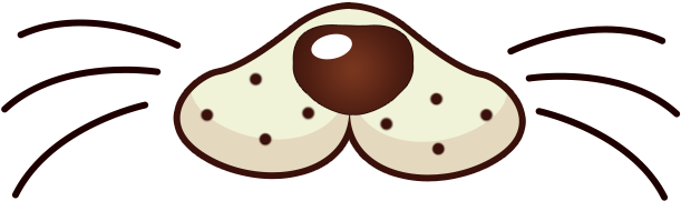 Dog Nose Cartoon Clip Art - Clip Art (640x640)