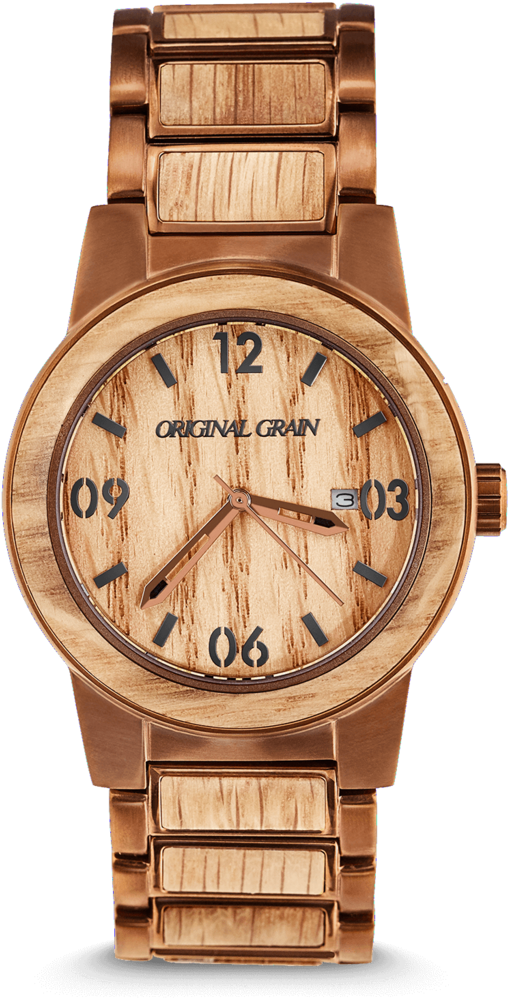 Whiskey Barrel 42mm By Original Grain - Whiskey / Espresso Barrel Steel 42mm Whiskey Barrel (1024x1024)