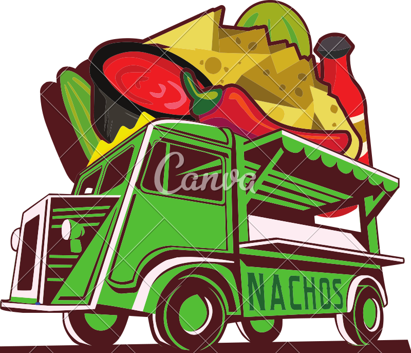 Food Truck Nachos - Nacho Food Truck Flyer (800x686)