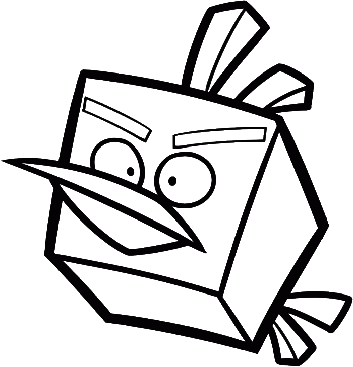 Blue Bird And His Friends Coloring Page - Angry Birds Star Wars Outline (700x729)