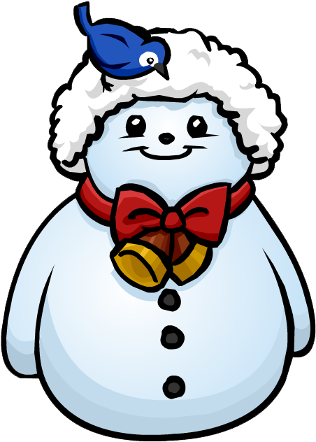 Santa Hat Snowman Furniture Icon Id 586 - Club Penguin Snowman (463x644)