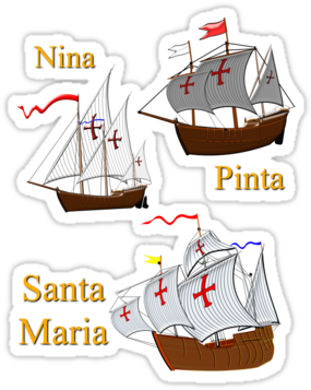 Clip Art Snowman Hat Download - Nina Pinta Santa Maria (375x360)