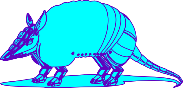 8267 Armadillo Design - Clip Art (600x291)