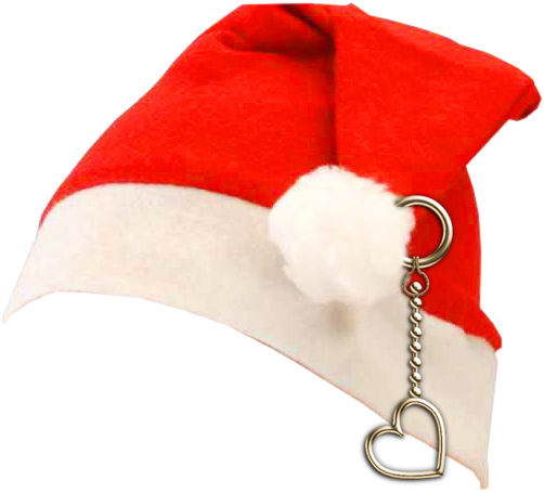 Gorro Navidad,christmas, Con Corazón - Chain (502x455)