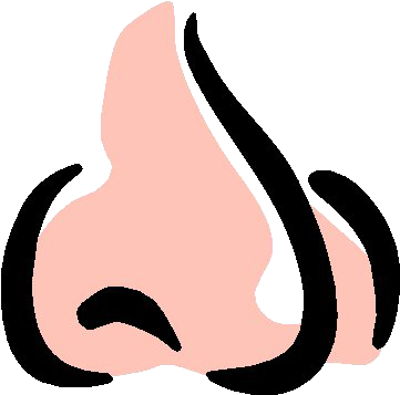 What Another Person Thinks Smells Good, Might Not Be - Nose Smell Clipart (361x364)