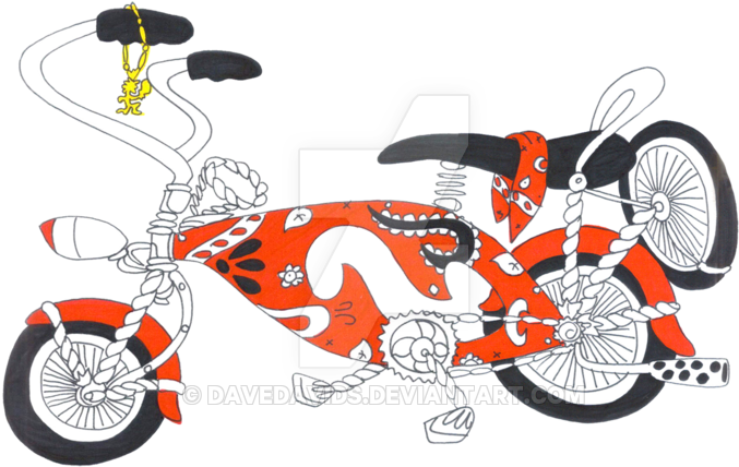 Lowrider Bike By Davedavids - Lowrider Bicycle (800x489)