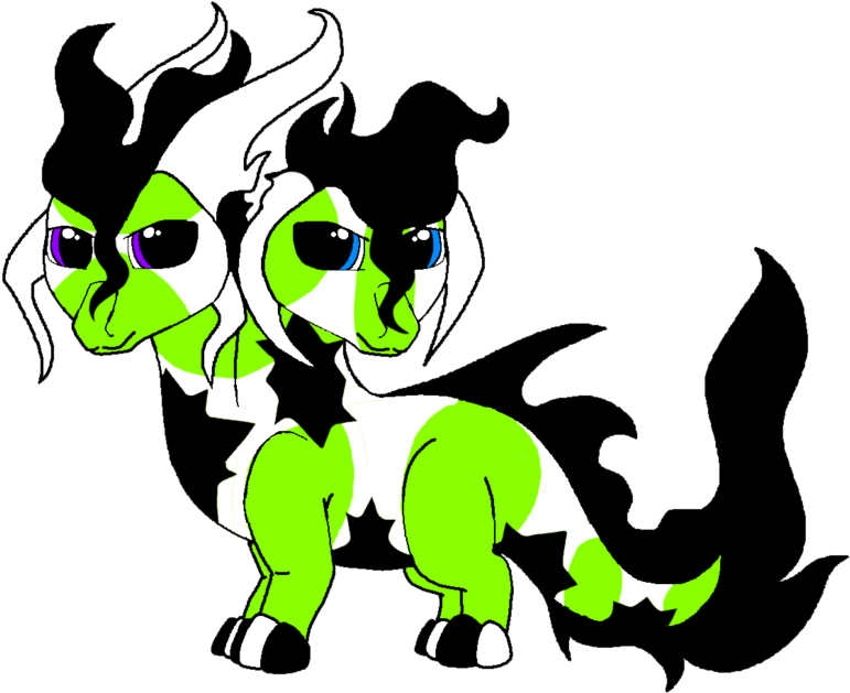 Lowrider-girl Baby Hydra Dragon By Stephdragonness - Cartoon (900x729)