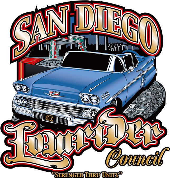 San Diego Lowrider Council - Antique Car (729x722)